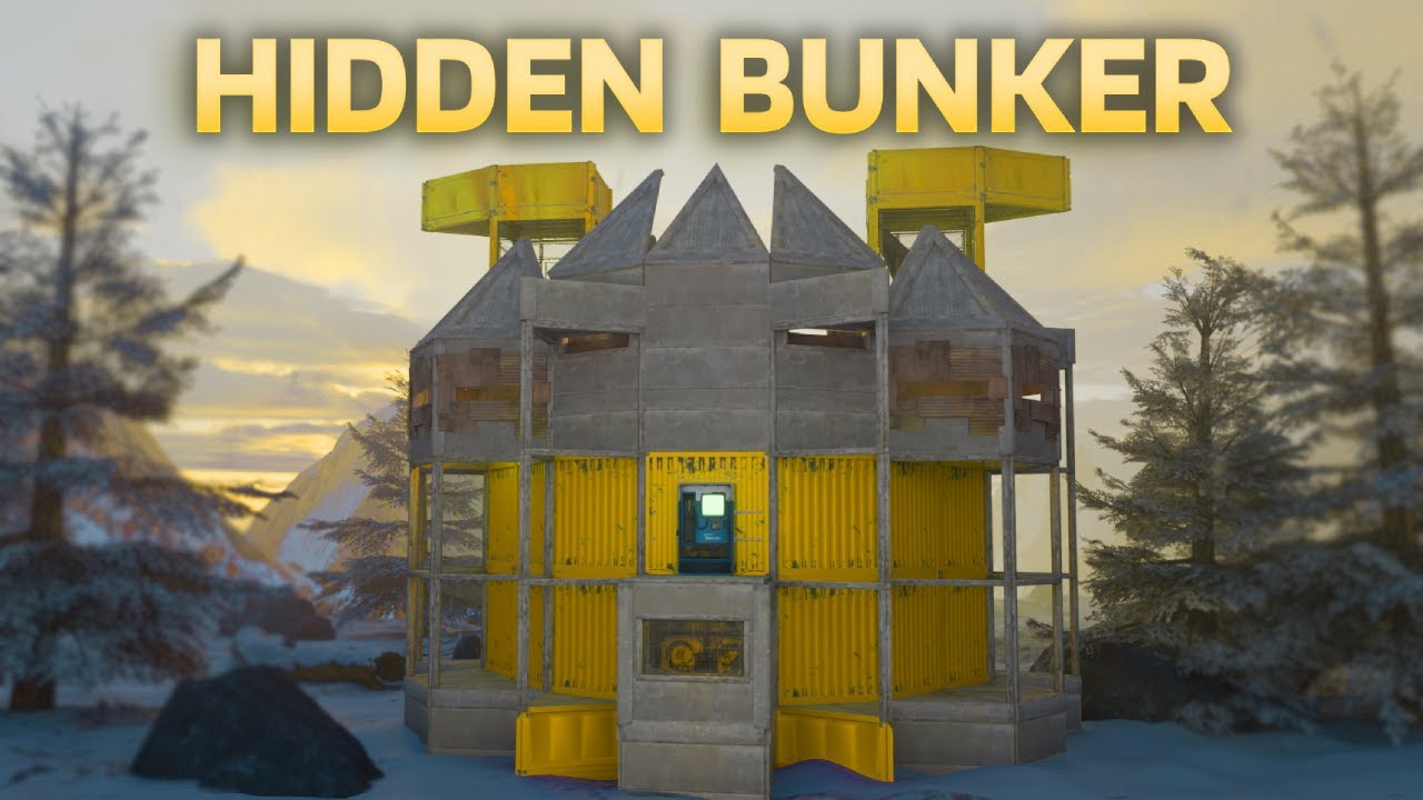 «Кобальт» — мой уютный бункерный проект базы в Rust для игры в одиночку/вдвоём/втроём.