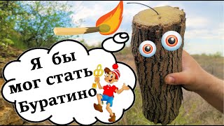 ☢️Петарда из Полена🧨 Колем Дрова Без Топора💥💥💥