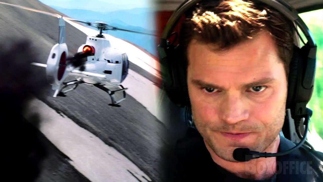 Accidente de helicóptero de Christian Grey | Cincuenta sombras más oscuras | Clip en Español