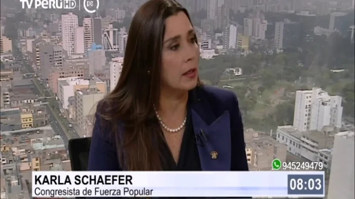 Congresista Karla Schaefer: "Venimos arrastrando u...