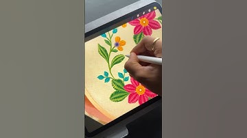 Embroidery Brushes in Procreate #stitchbrush #procreatebrush #embroiderybrush #ArtTutorial