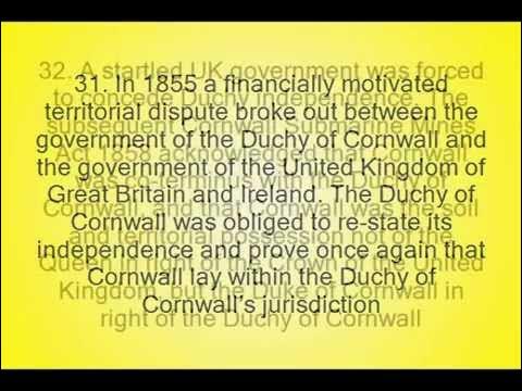 50 interesting facts about the Cornish and the Constitutional Status of