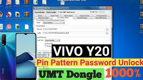 Vivo Y20 Pattern Unlock UMT World First