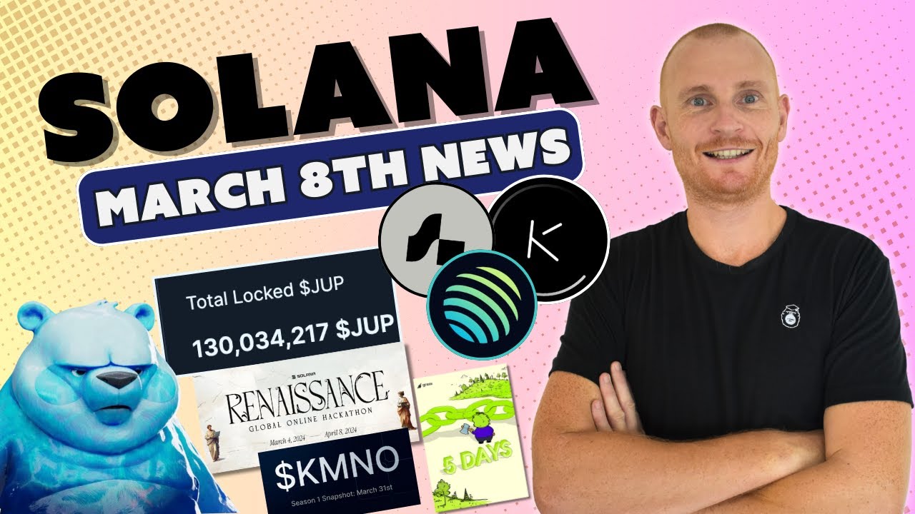 Solana Update 8th March 2024: $KMNO, $JUP, Grass, Marginfi.