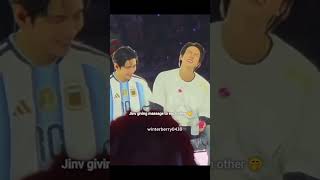 tae & Jin seated together 🤭 #jin #taejin #argentina #d1