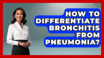 How To Differentiate Bronchitis From Pneumonia? - First Response Medicine