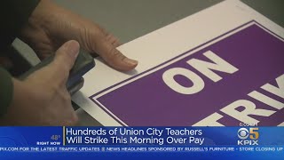 Hundreds Of Union City Teachers Striking Over Pay