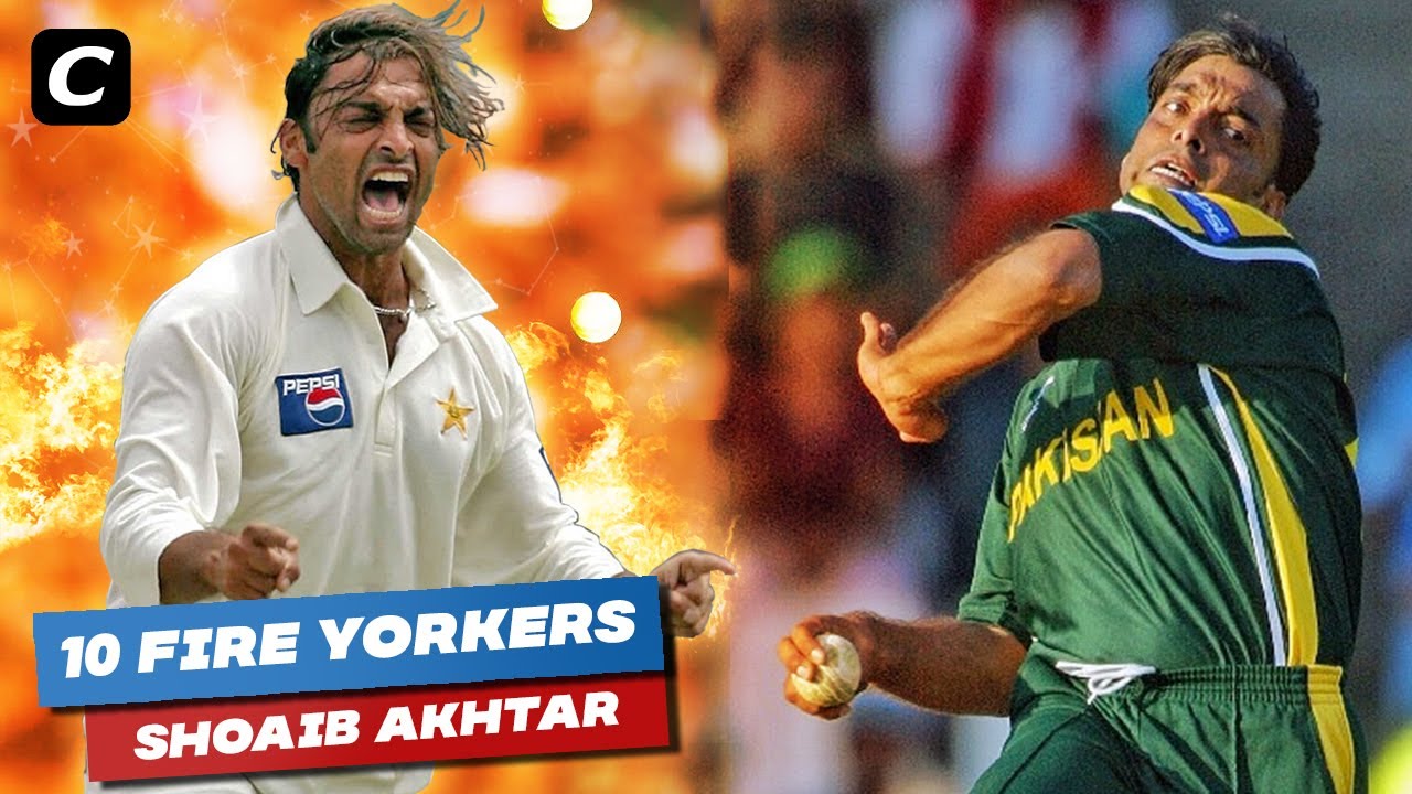 Top 10 Fire Yorkers by Shoaib Akhtar in Cricket History Ever - YouTube