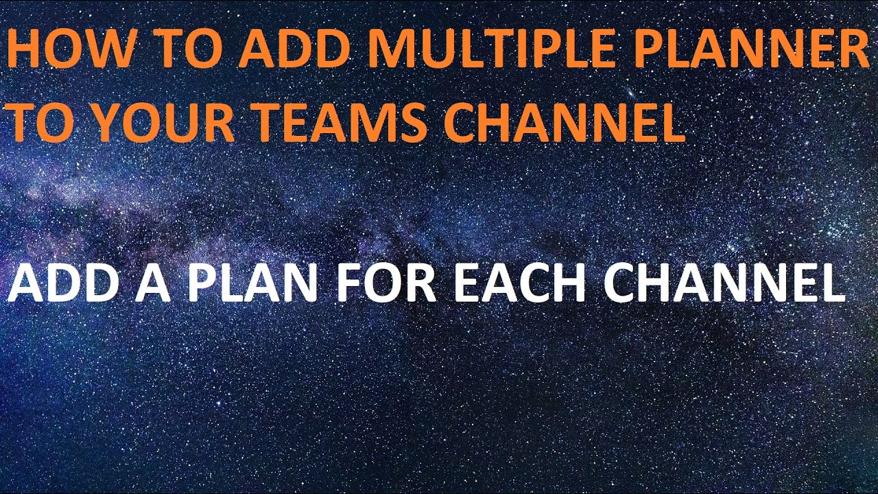 How To Add Planner In Your Teams Channel YouTube How To Add Planner In Your Teams Channel YouTube