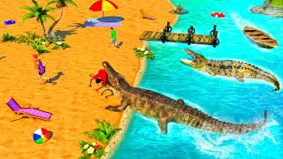 Animal Crocodile Attack Sim Android Mobial Game Kill The Animals And Man Womans#1 screenshot 3