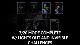 ELLIE'S LIGHTS OUT AND INVISIBLE CHALLENGES COMPLETE | FNAF FANGAME