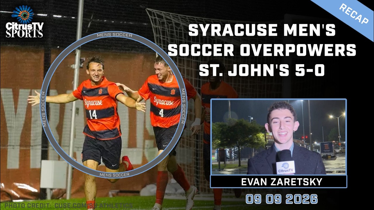 Syracuse men's soccer overpowers St. John's 5-0