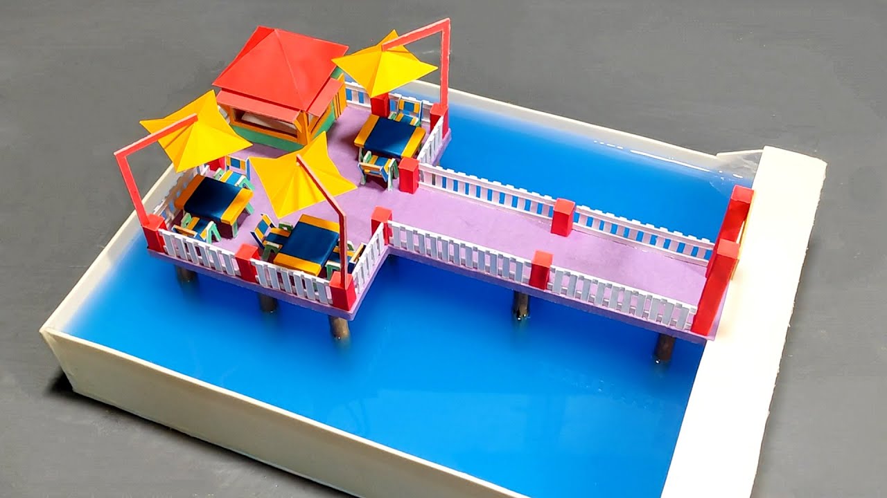 Miniature Waterfront Restaurant