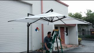 How to Replace the Canopy on a Cantilever - Fiberbuilt Umbrellas & Cushions