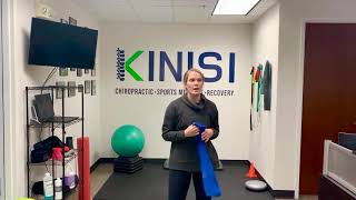 Overhead band pull downs