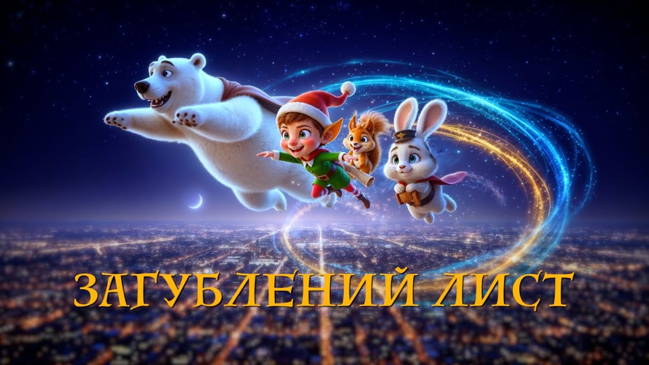 ЗАГУБЛЕНИЙ ЛИСТ / зимова добра казка / мультик для дітей