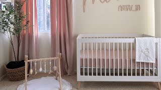 Baby Girl Nursery Tour Decor \& Organization