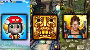 Talking Tom Sky Run Vs Temple Run 2 Lantern Festival Vs Lara Croft Relic Run - Endless