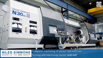Complete machining of piston rods with our Turn-Mill-Machining Center N30 MC