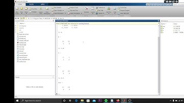 Operasi Matriks Menggunakan Matlab