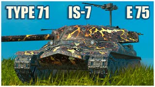 ИС-7, Type 71 & E 75 • WoT Blitz Gameplay