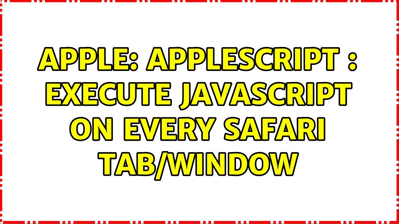 safari applescript commands