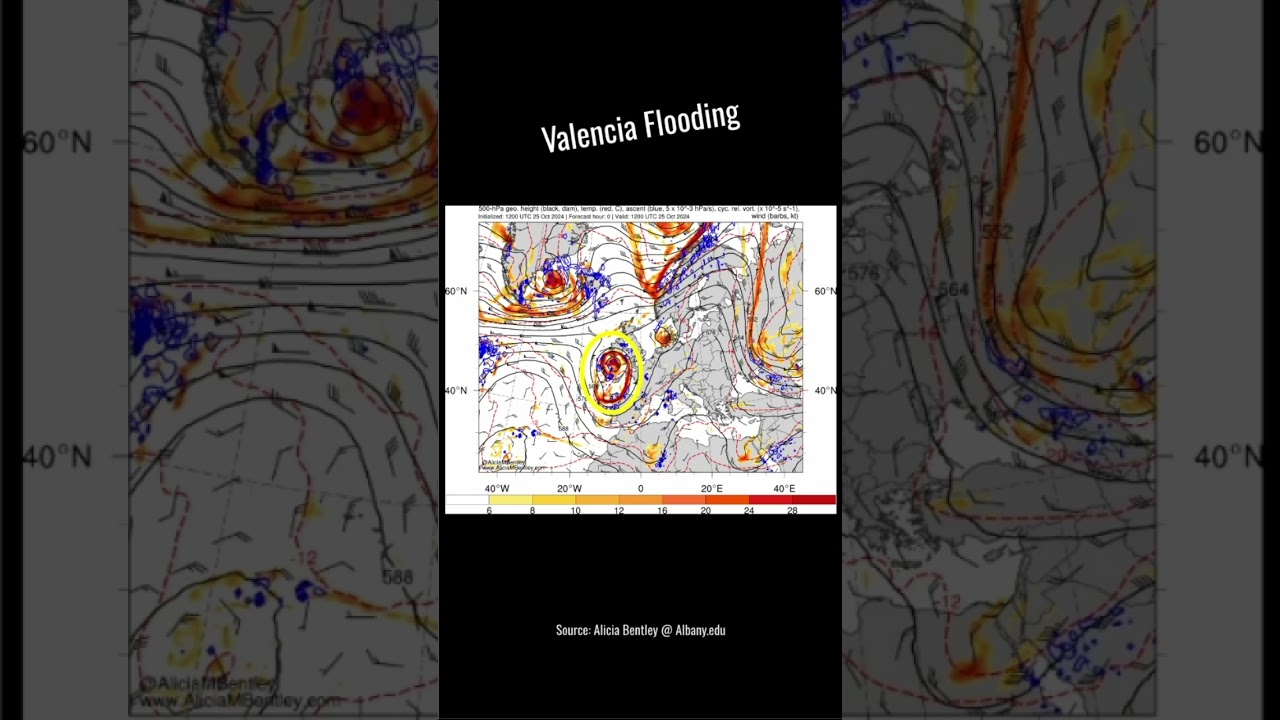 Earth Update - Flooding in Valencia Spain, due to Cutoff Low 