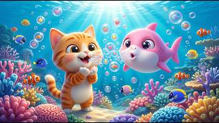 Kitty & Baby Shark Bubble Pop Fun 🫧 Oh No! | Nursery Rhymes & Kids Songs | Learn Colors & Hand-Eye