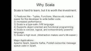 A-One Tutors - What is Scala and Why Scala (In English)