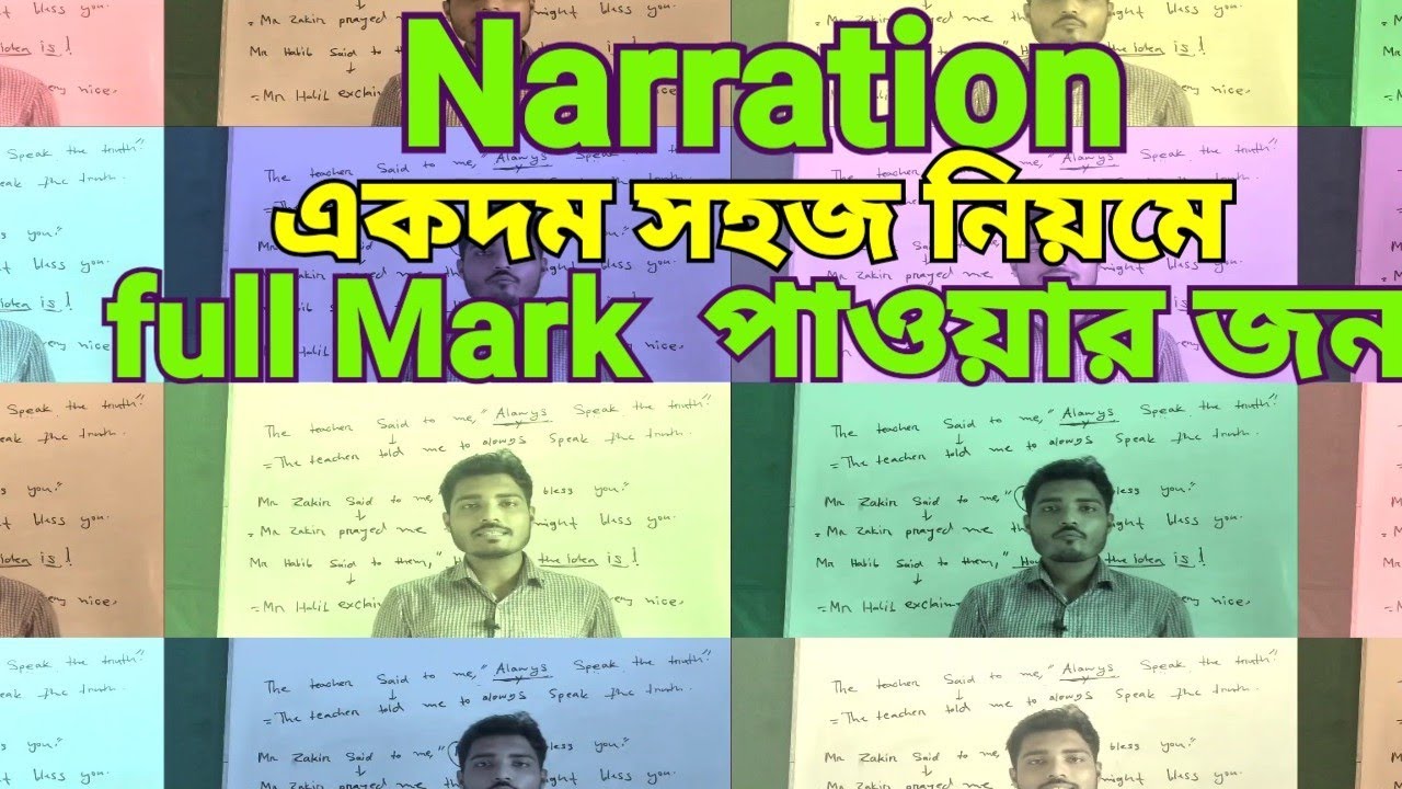 Learn Narration Easy Rules For Student direct And Indirect Speech 