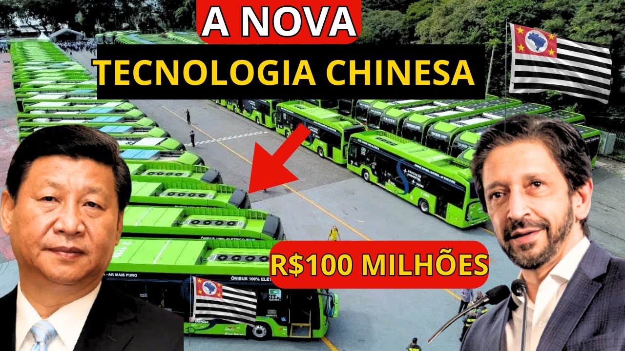 TECNÓLOGIA CHINESA! COMO SÃO PAULO VIROU O LABORATÓRIO DOS ÔNIBUS ELÉTRICOS