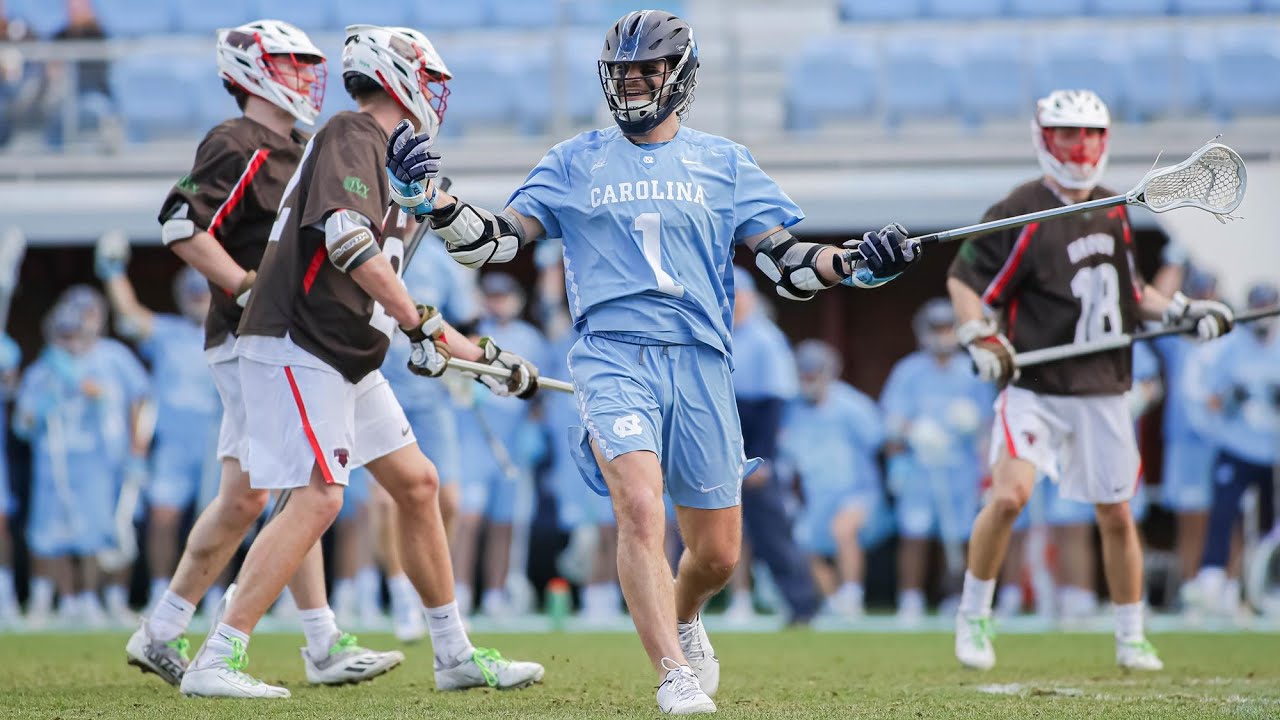 UNC Men's Lacrosse Herbert Leads Tar Heels Over Brown, 1411 YouTube