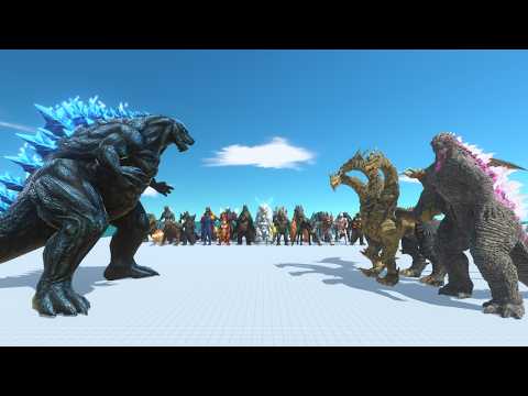 Godzilla Earth vs Every Duo Kaiju! Can He Survive the 1v2 Battle? | Animal Revolt Battle Simulator