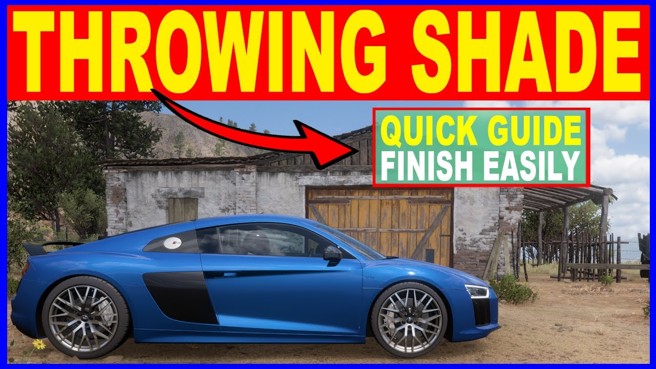 Forza Horizon 5 THROWING SHADE Forzathon Daily Challenges Change the