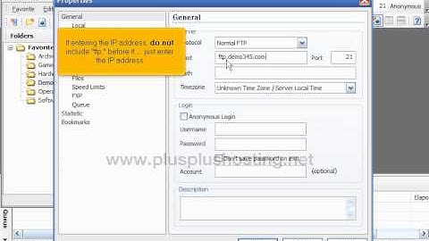 Configuring your website in SmartFTP