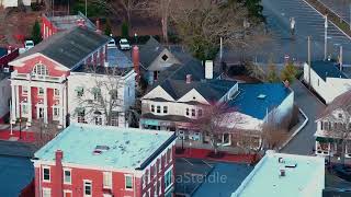 Aerial View of Main St, Southampton Village, NY