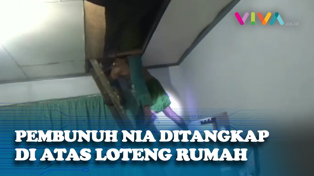 Pembunuh Nia Gadis Penjual Gorengan Ditangkap saat Sembunyi di Atas Loteng Rumah