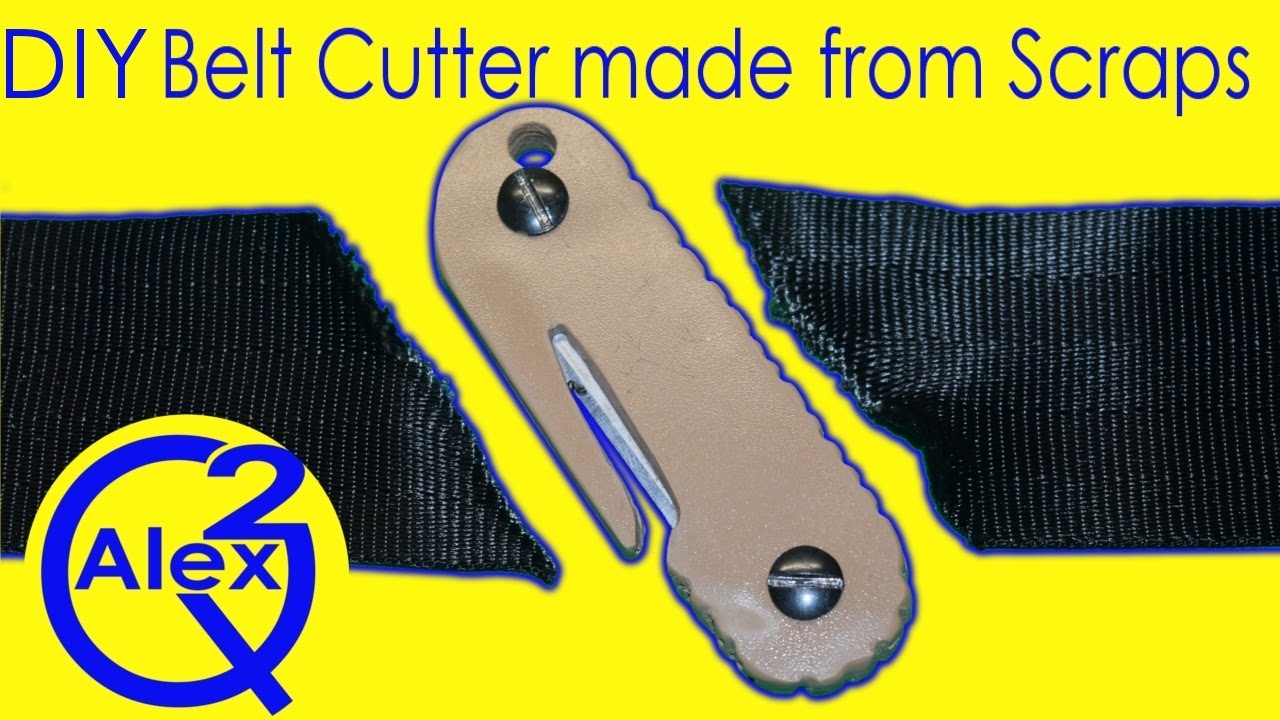 DIY Belt Cutter made from Kydex Scraps YouTube