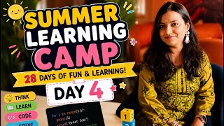 Day 4 Summer Learning Camp #summerlearningcamp #activities #coding #easylearning #education 