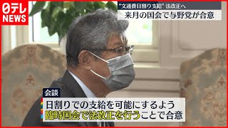 【与野党協議】自民・立憲“文通費日割り”法改正で合意