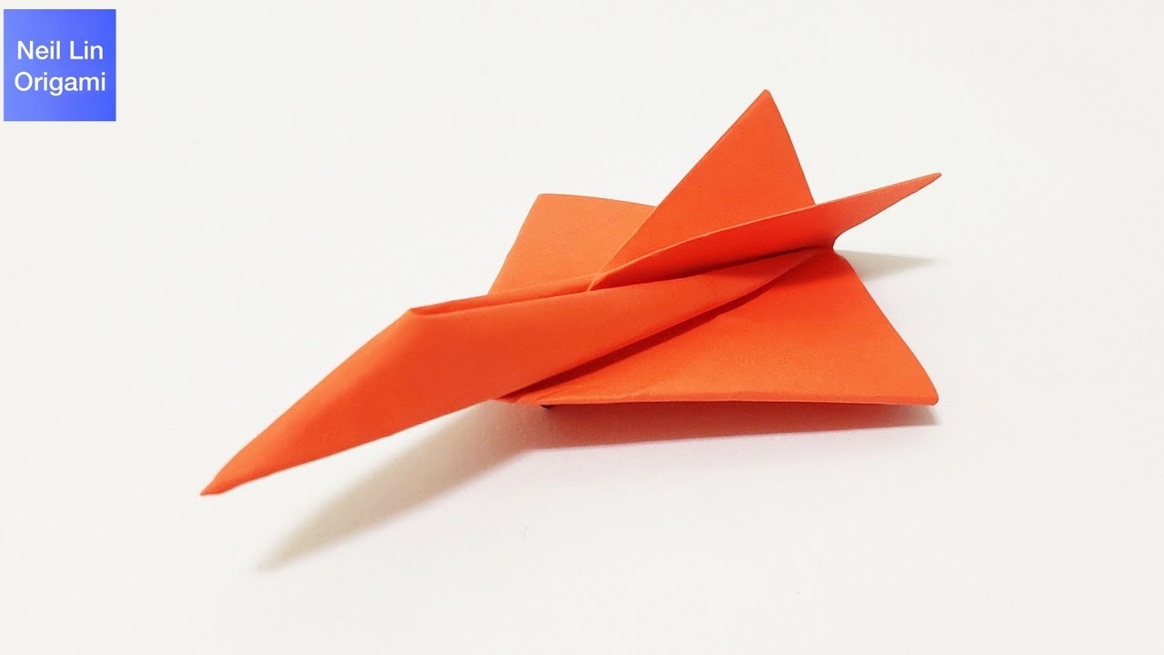 EASY ORIGAMI PAPER JET - How to make a paper airplane with one