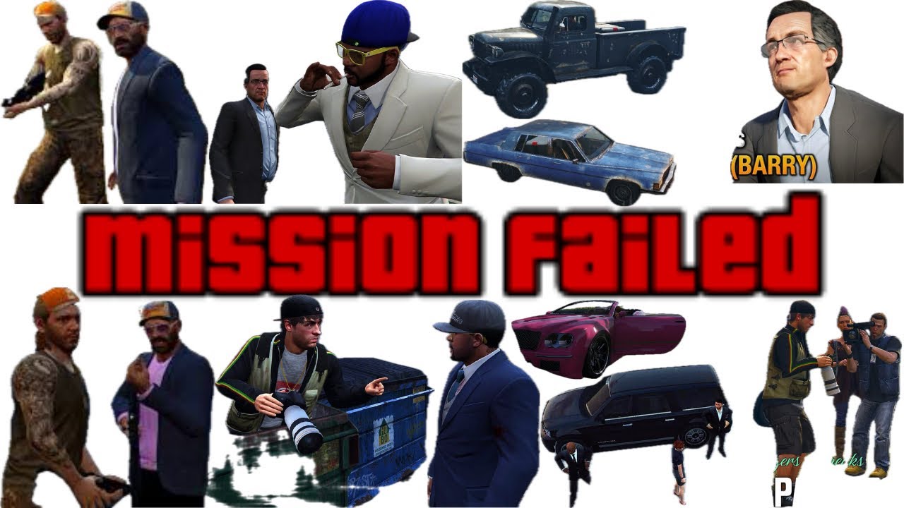 GTA V Strangers and Freaks Mission Failed Compilation part 4