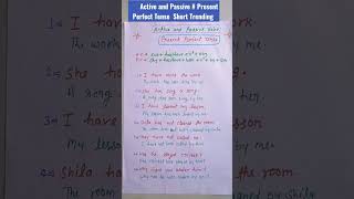 Active and Passive Voice || Present Perfect Tense Active and Passive Voice || Present Perfect Tense