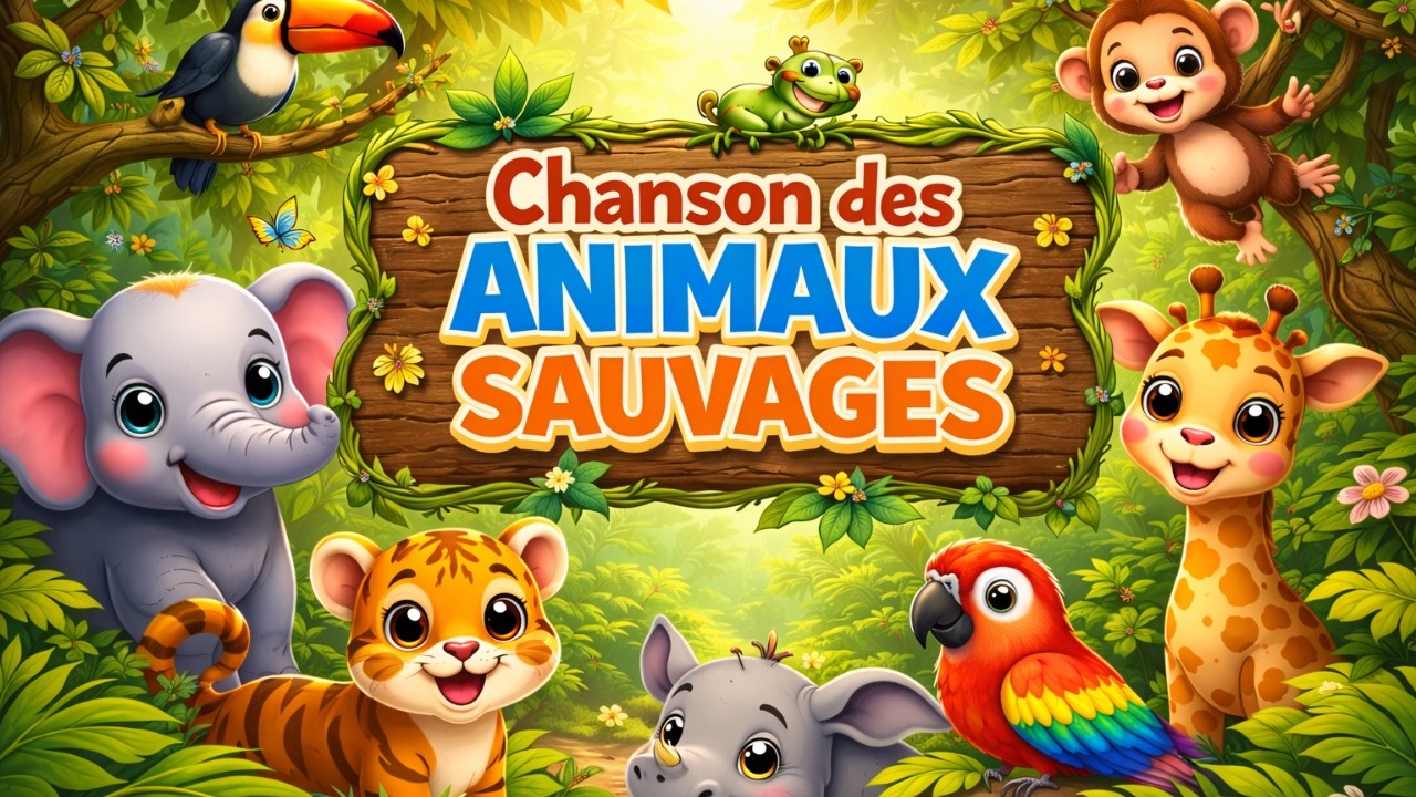 La chanson des animaux sauvages 🦁🐘 | Apprendre en chantant – KIDILIO 🧸