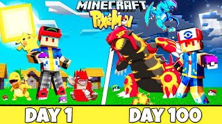 I Spent 100 Days In Minecraft Pixelmon Multiplayer With @StealBergg (HINDI) screenshot 2
