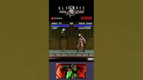 Insane!  Jade vs. Shao Kahn fight in UMK3  #funny #hacks #shorts