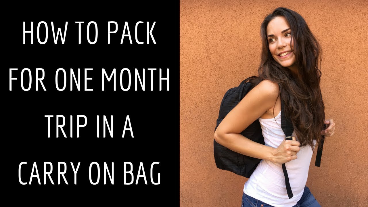 HOW TO PACK efficiently and EXTRA LIGHT for ONE MONTH trip | Hand