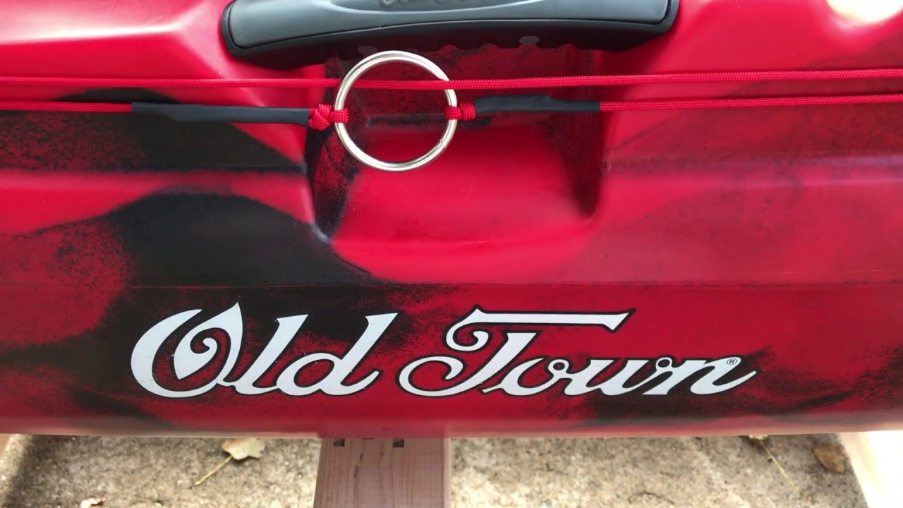 Old Town Predator 13 no drill Anchor trolley YouTube