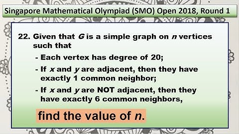 Q22 of SMO 2018 Open Round 1. (simple version of IMO1995 Shortlisted)