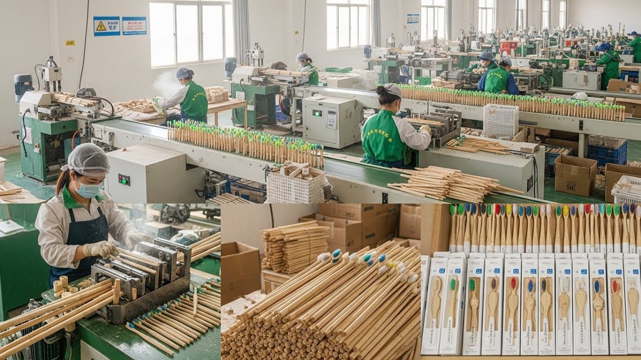 Inside the Bamboo Toothbrush Factory – You Won’t Believe How They’re Made!